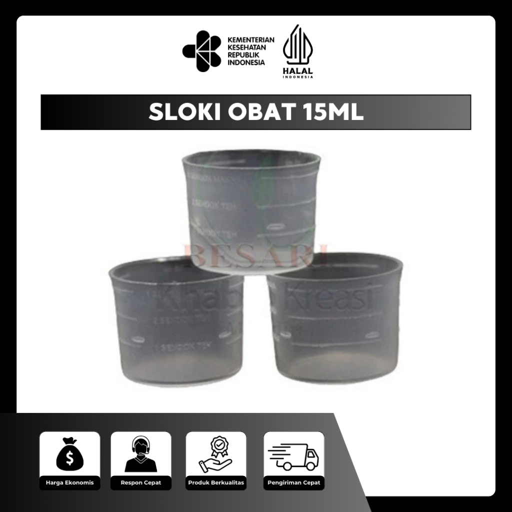 DyaL Cup Obat 15ml Cup Takar Obat 15ml 100 Pcs