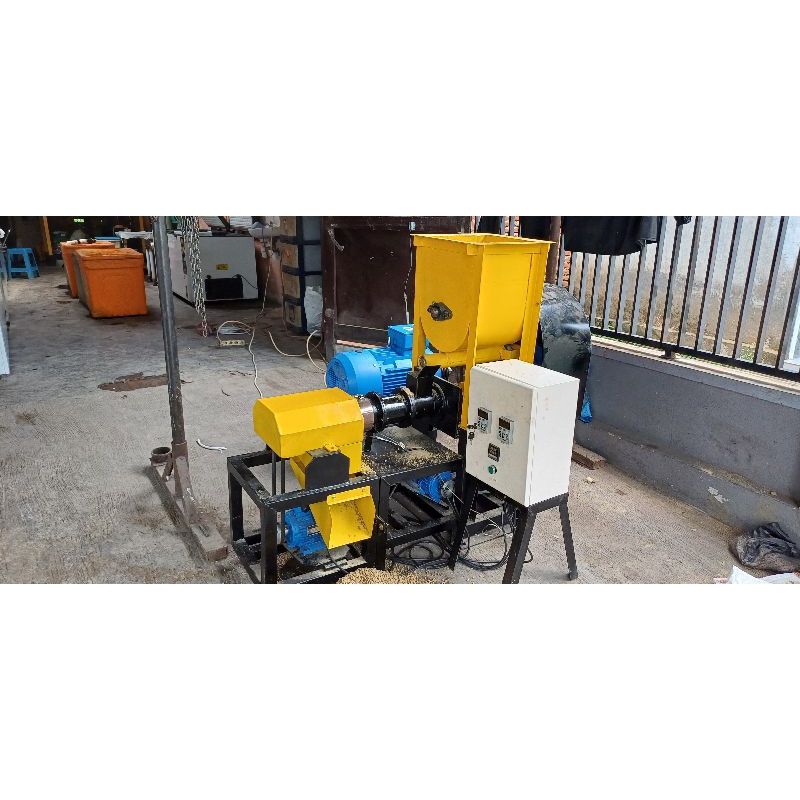 MESIN CETAK PELET APUNG CETAK PAKAN TERNAK MESIN PEMBUAT PAKAN