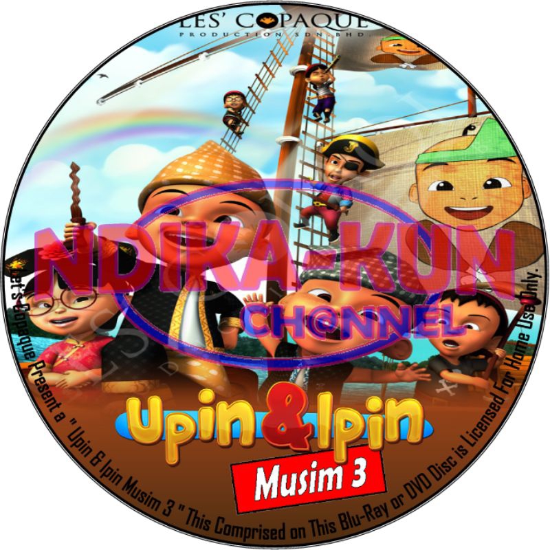 Kaset DVD Upin Dan Ipin Season 3