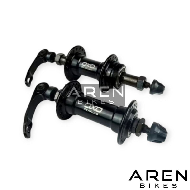 HUB FREEHUB OXO 36H RIM BRAKE ULIR DRAT LUBANG 36 HOLE ALLOY QR QUICK RELEASE HITAM 6 7 8 9 SPEED SE