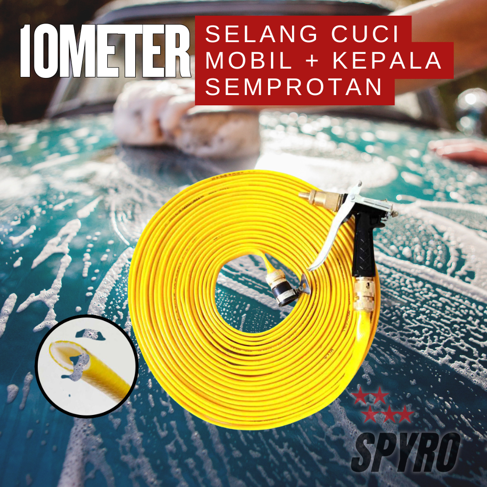Paket Selang Air Cuci Mobil Cuci Motor 10 meter
