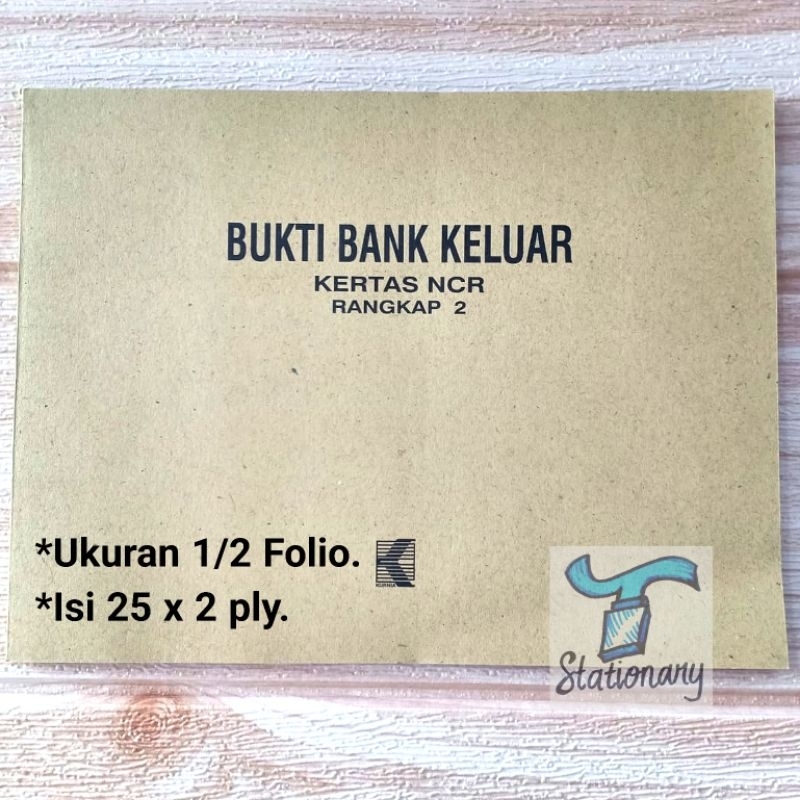 

Buku Bukti Bank Keluar 1/2 Folio, 2 Rangkap (MINIM PEMBELIAN 2 BUKU).