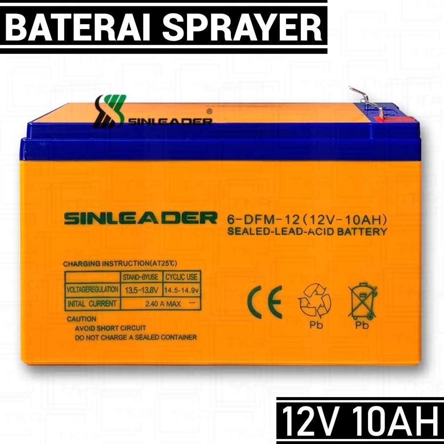 Baterai aki sprayer gendong elektrik 12V 10Ah