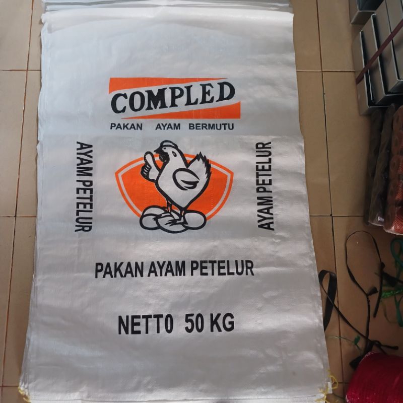Karung Gabah 50kg Baru / Karung Beras 50kg / Karung Ayam Isi 20 Pcs
