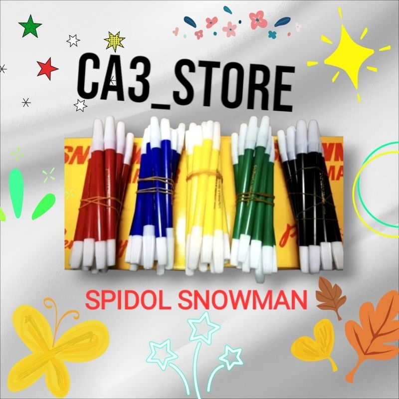 Spidol Kecil Snowman / Spidol kecil permanen warna/ Spidol kecil