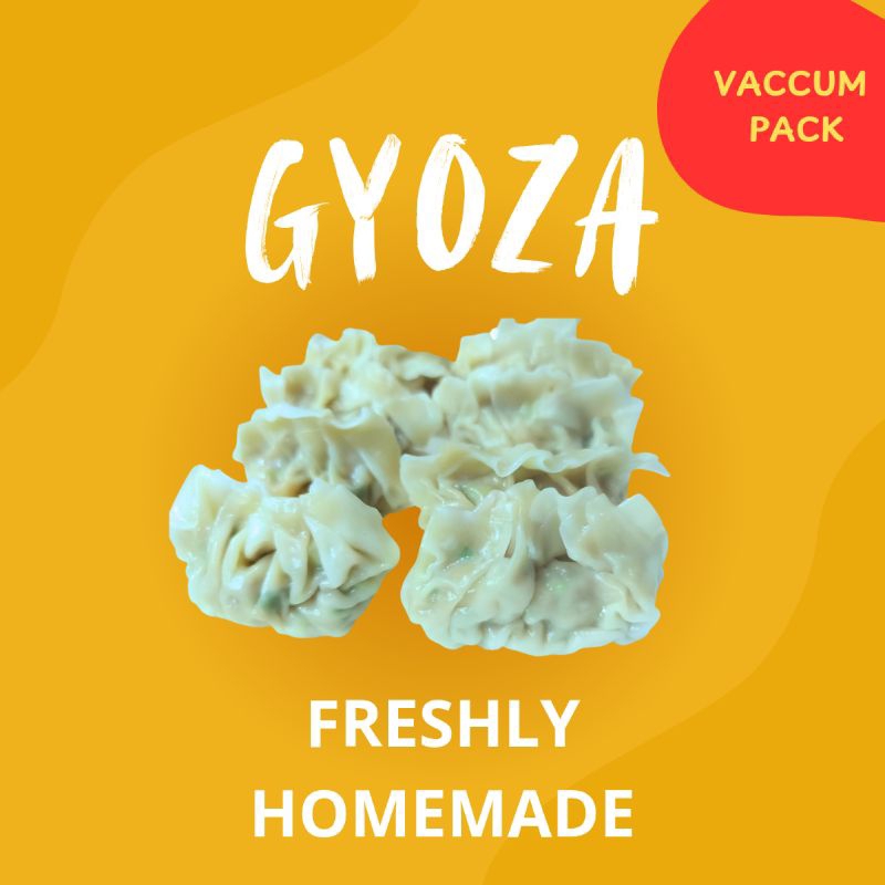 

Gyoza ayam frozen food vaccum pack / kemasan vakum