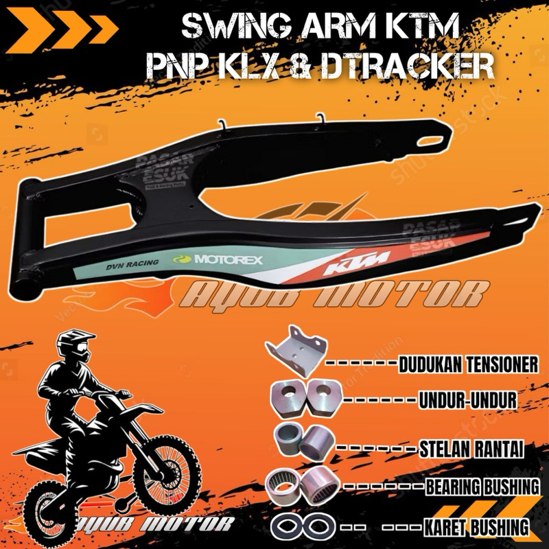 Swing Arm Replika KTM PNP KLX 150 & DTRACKER panjang 66cm Model new lislas KAWASAKI KLX & D’TRACKER