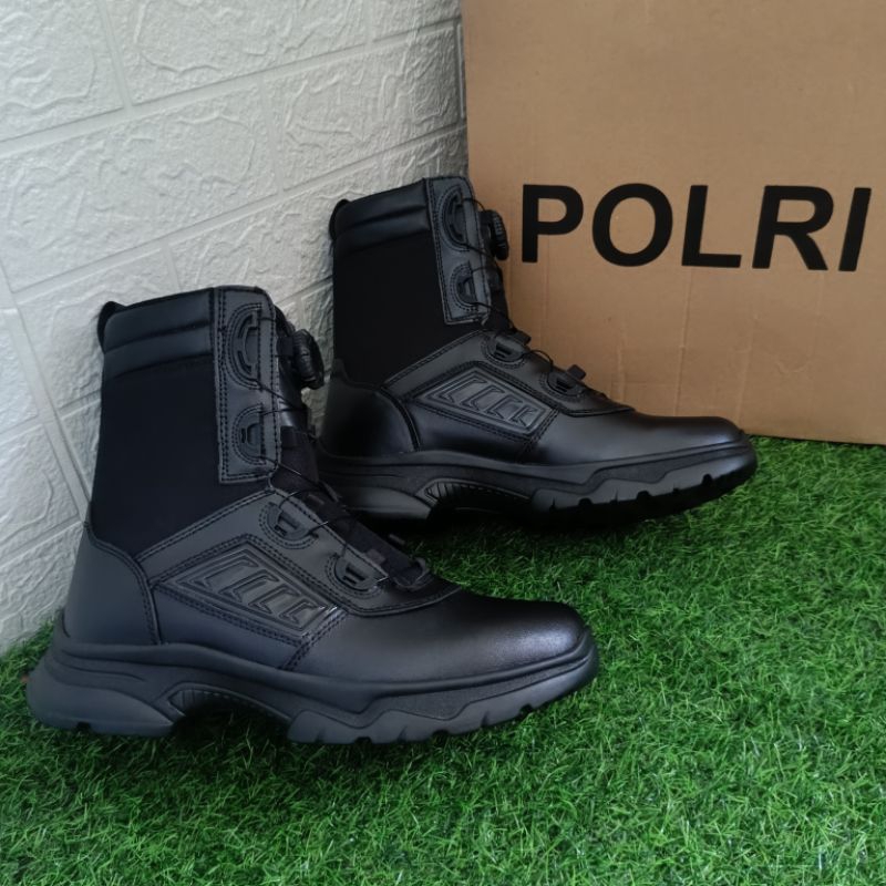 Sepatu PDL Hitam Putar Jatah Brimob / Sepatu PDL Hitam Jatah Brimob / Sepatu PDL Putar Jatah Brimob