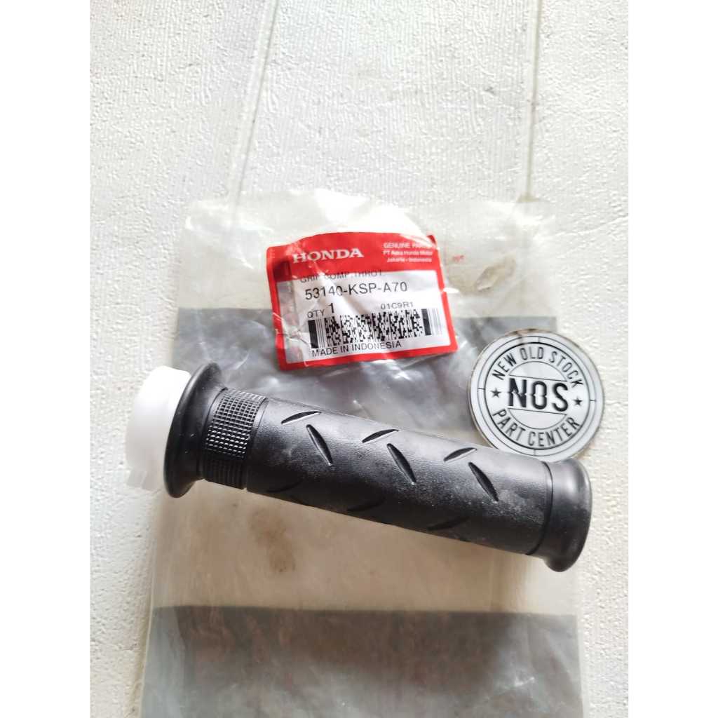 KARET HANDFAT HANDGRIP STANG SETANG SETIR STIR KANAN HONDA MEGAPRO MONOSHOCK NEW FI ORIGINAL ORISINI