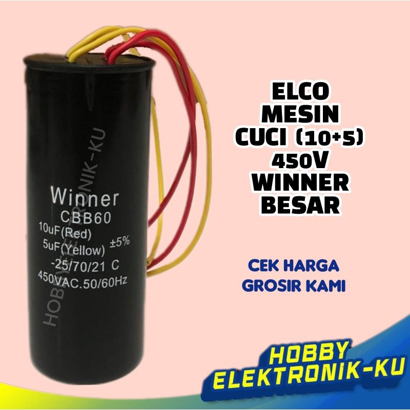 ELCO MESIN CUCI (10+5) 450V WINNER BESAR