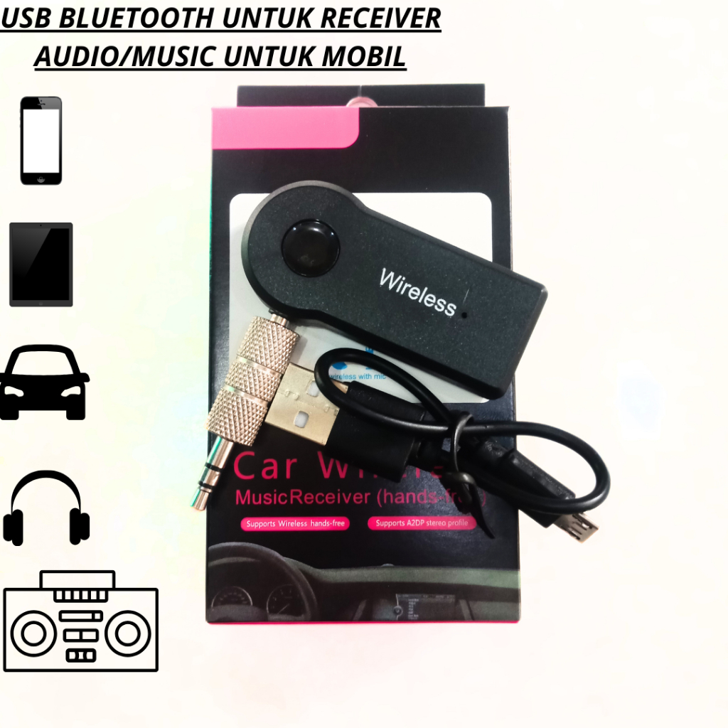 usb blutoot wireless musicreceiver ausbuzzor usb bluetooth bluetooth audio/music untuk mobil