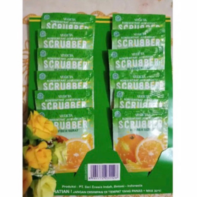 

vegeta herbal scruber jeruk 12 sachet / 1 lusin