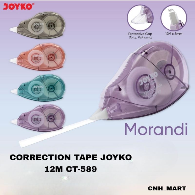 

Correction Tape CT-508 Joyko Morandi - Tip EX Kertas Joyko CT-589 12Mx5MM Harga 1PCS
