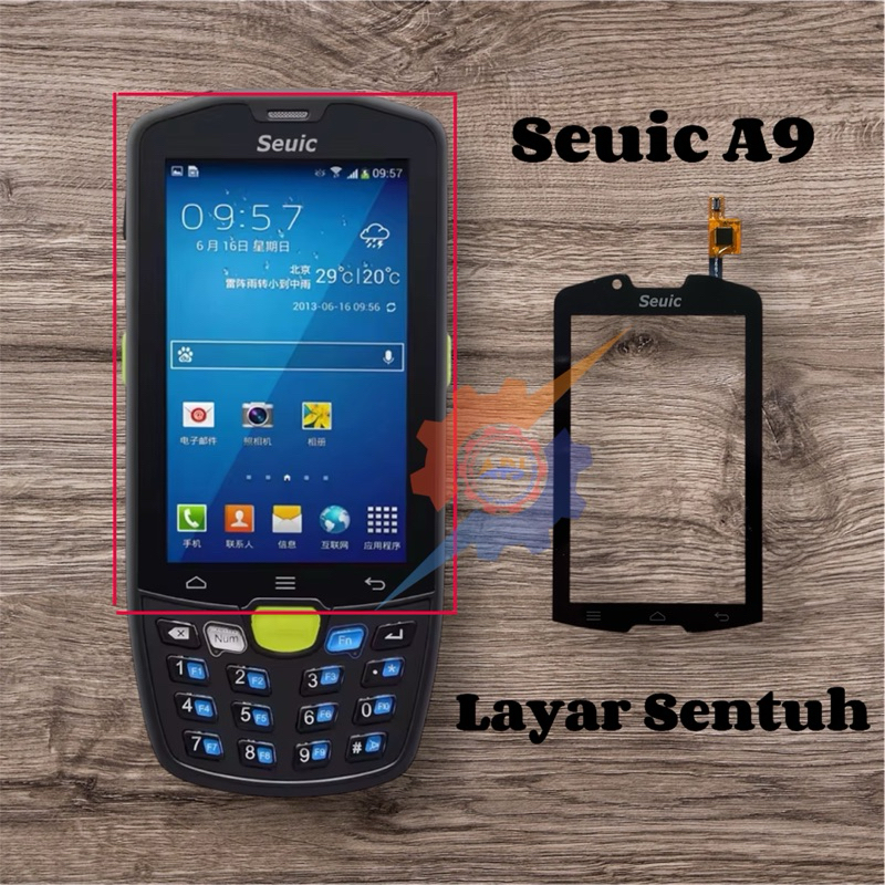 layar sentuh touchscreen scanner seuic autoid9 baru
