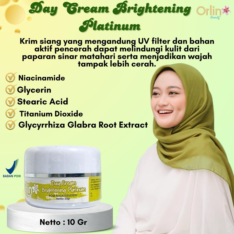 ORLIN BEAUTY/SKINCARE ORLIN BEAUTY/ECER ORLIN/DAY CREAM ORLIN BEAUTY/CREAM BPOM/ORLIN BEAUTY/PEMUTIH