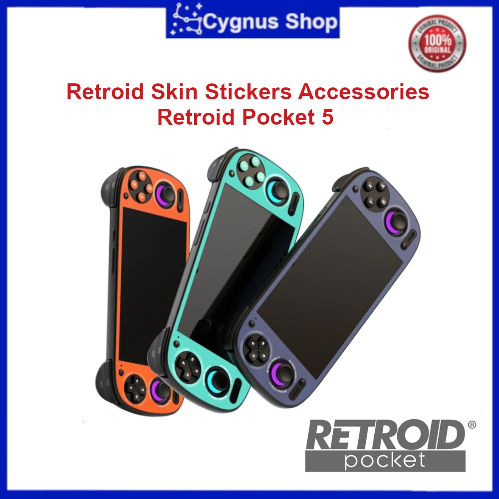 Retroid Skin Stickers Set Accessories for Console Retroid Pocket 5