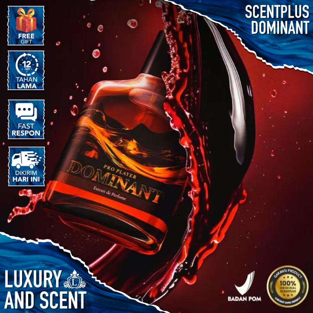 PARFUM DOMINANT Original Perfume Pria Pemikat Wanita Tahan Lama 24 Jam EDP 30&60ml Minyak Wangi Domi