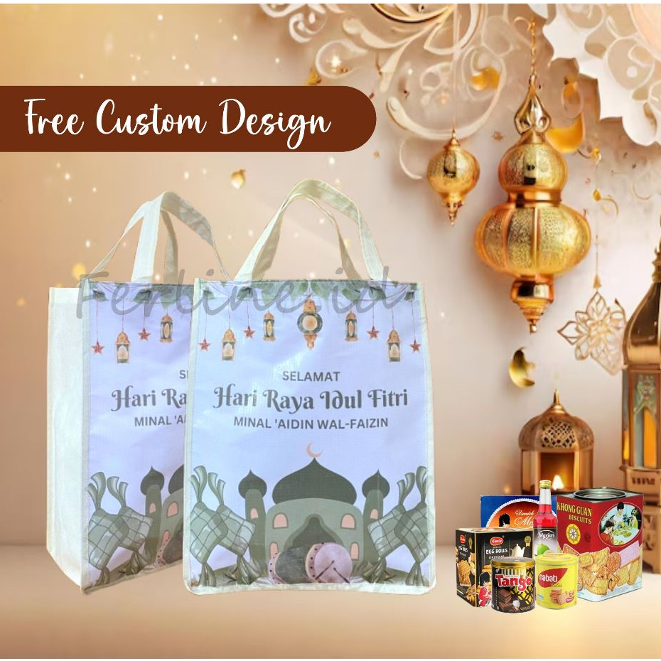 

Goodie Bag Lebaran/Hampers Lebaran/Tas Lebaran Potrait/Free Custom Design