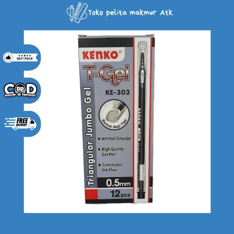 

BOLPOIN KENKO GEL T-Gel KE-303 TRINGULAR JUMBO GEL