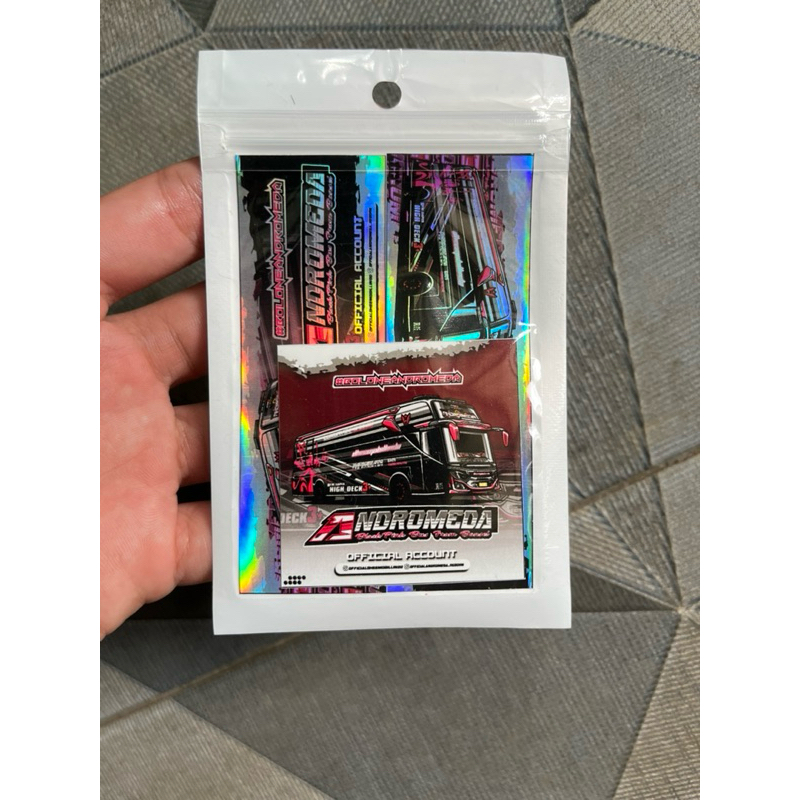 

STIKER BUS ANDROMEDA HOLOGRAM ORI