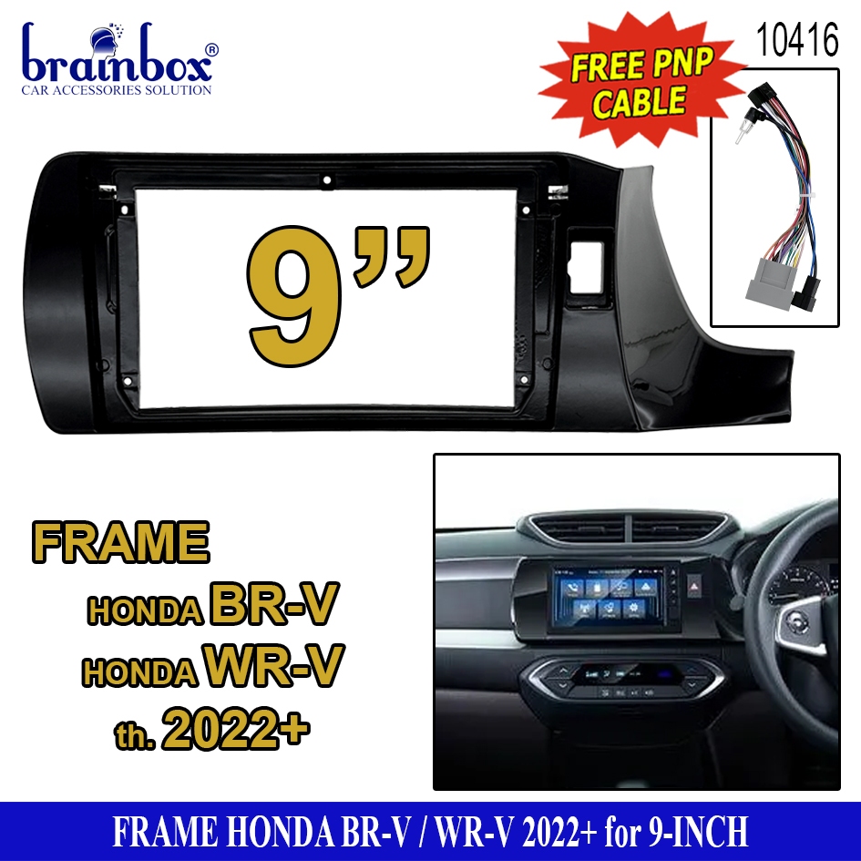 Frame Head Unit Android Honda BR-V BRV WR-V WRV 2022+ 9 Inch Bingkai Panel TV Mobil