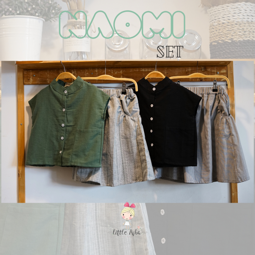 Naomi Daily - Set  | Daily Set Anak Perempuan | Setelan Anak Perempuan