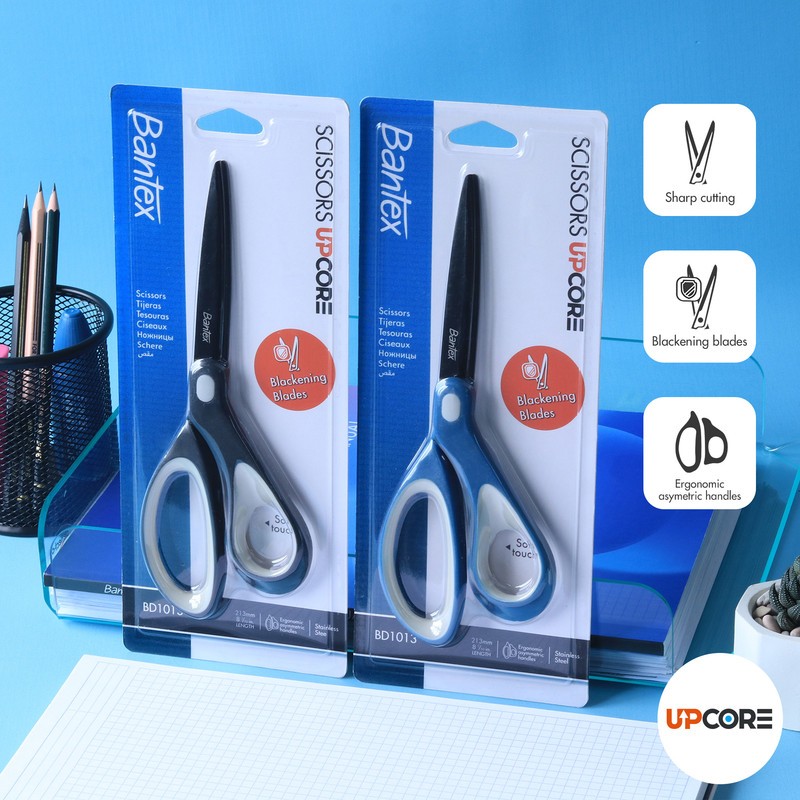 

[Avjaya Stationery] Bantex Gunting / Office Scissor Pegangan Lembut Ergonomis Pisau Tajam Stainless Steel 213 mm