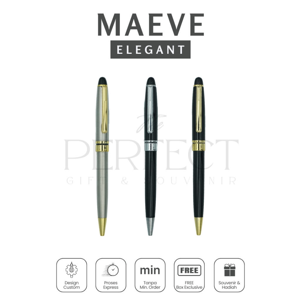 

Maeve Elegant Pen Ballpoint Free Box Custom Grafir Exclusive Promosi Gift Kado Souvenir