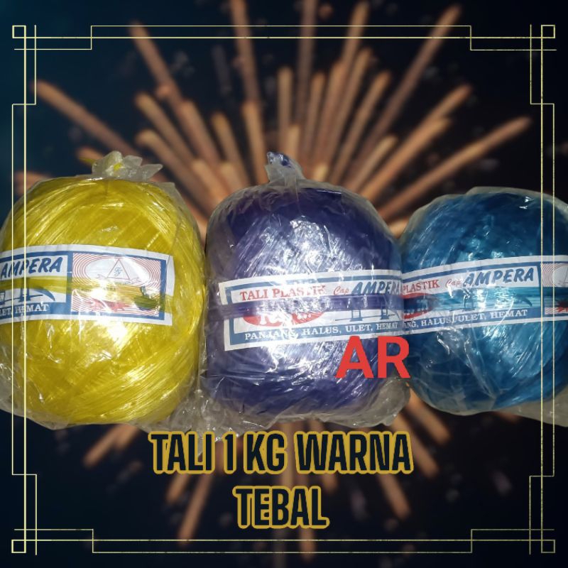 

TALI WARNA / TALI GULUNGAN / TALI PLASTIK WARNA 1 KG