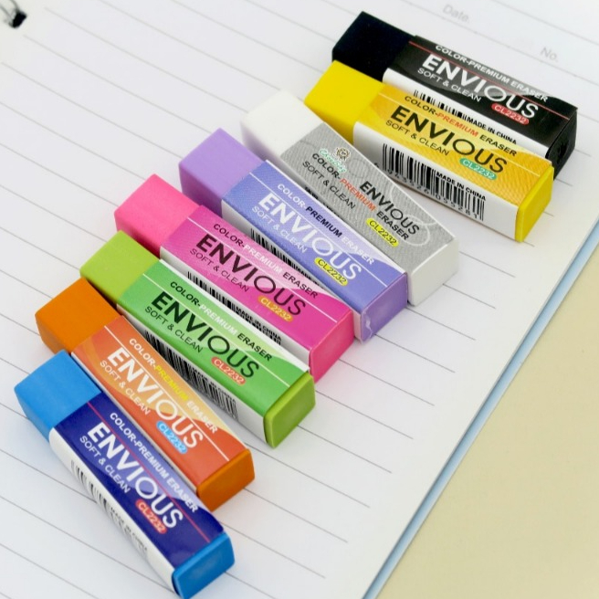 

[Paket Reseller] 32 PCS Penghapus Warna Warni Besar PVC Premium