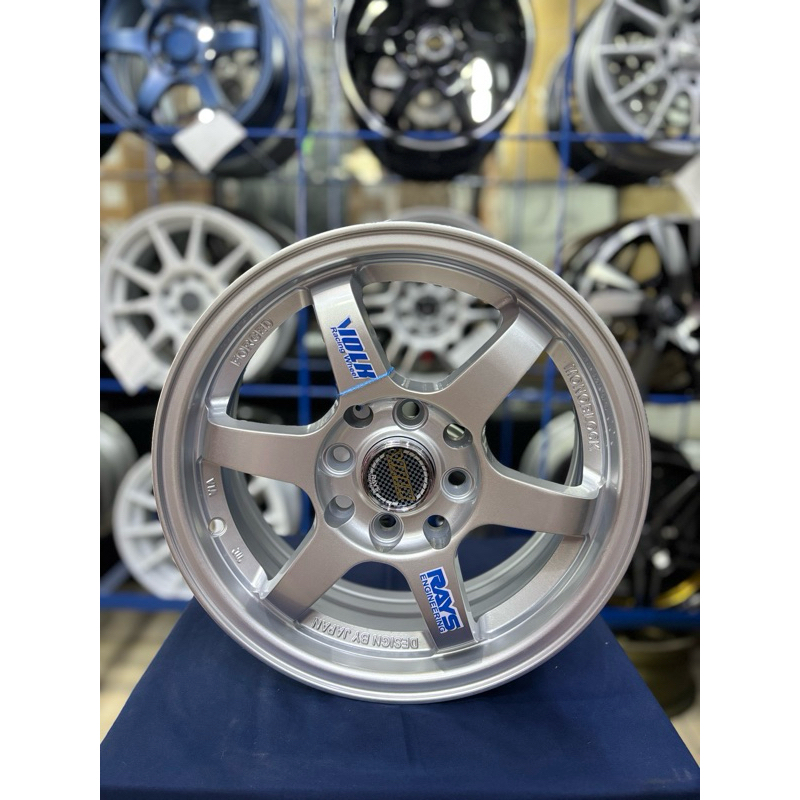 velg mobil TE37 R14 silver