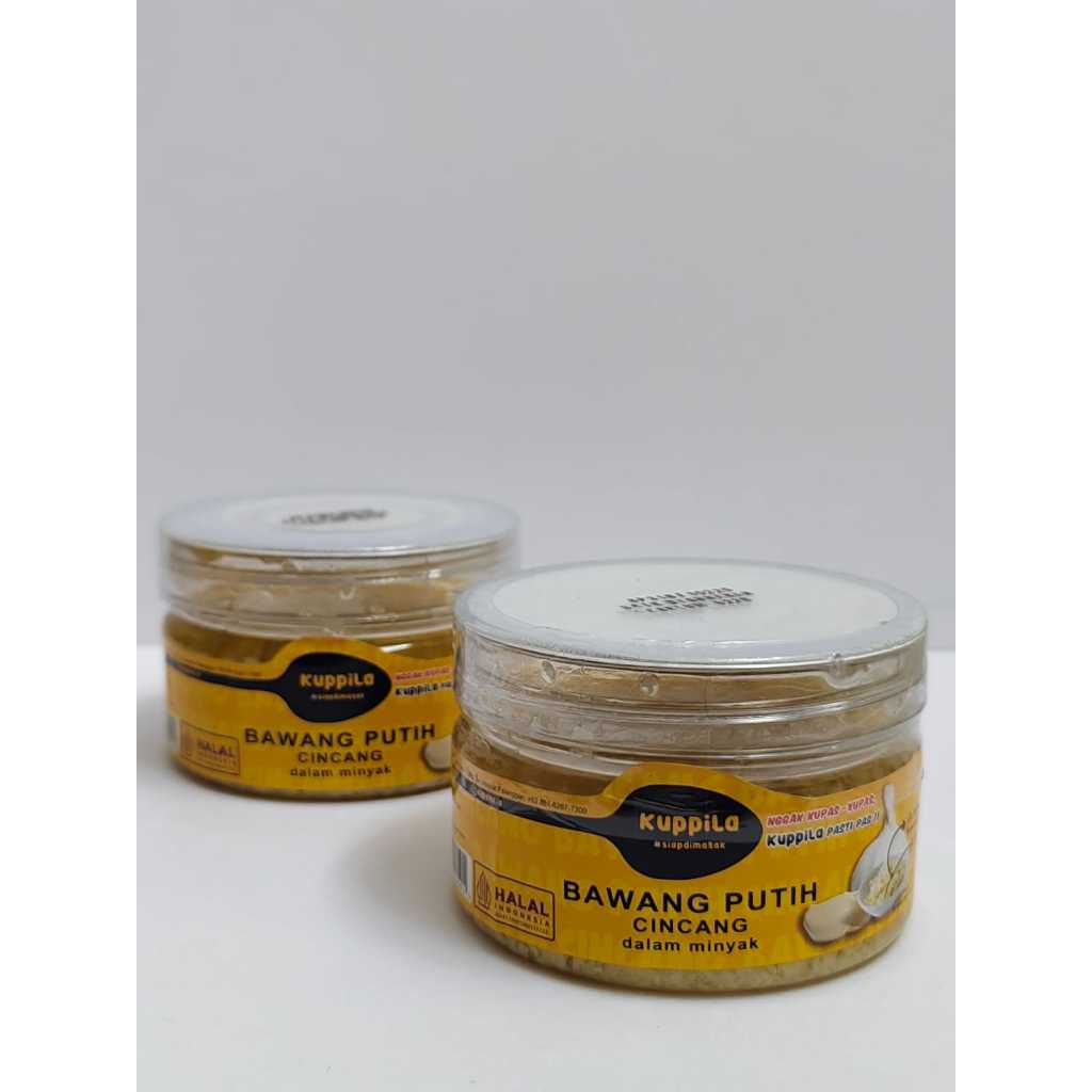 

Bawang Putih Cincang dalam Minyak KUPPILA JAR (200g)