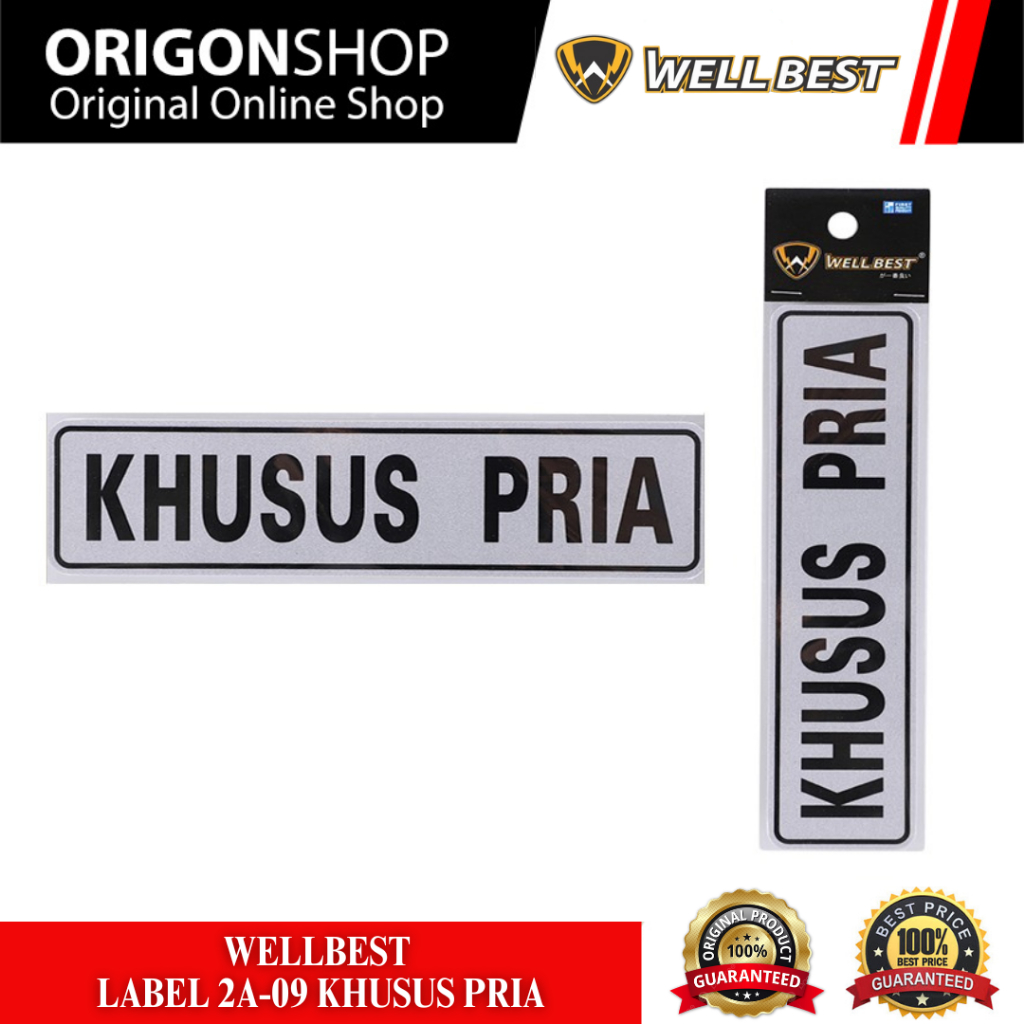 

WELLBEST Label 2A-09 Khusus Pria / Label Stiker
