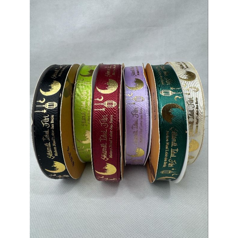 

10 YARD PITA IDUL FITRI MOTIF SELAMAT SIZE 2 CM • Pita Lebaran