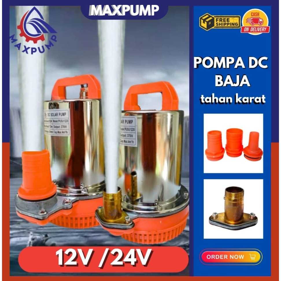 Pompa Air Celup DC 24V Submersible Water Pump / Pompa Kolam Ikan DC Submersible Water Pump DC