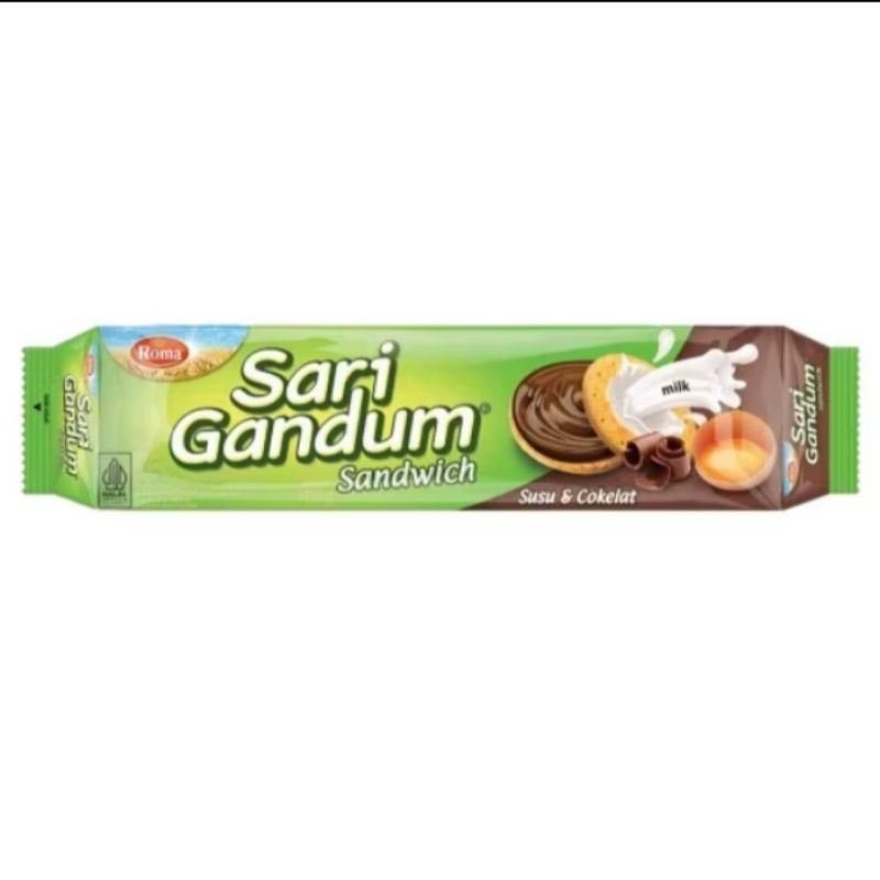 

Rom Sari Gandum Sandwich Coklat Susu & Peanut Butter 115 g