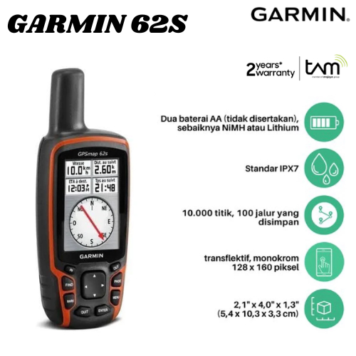 Gps Garmin 62s Bekas Batangan