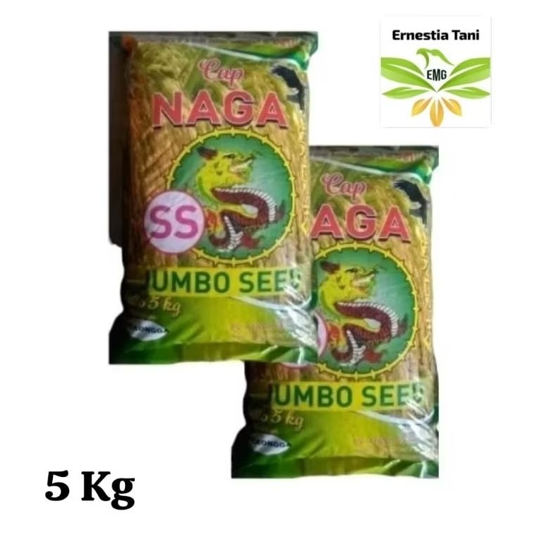 

Padi Cap Naga 5kg Premium Bersertifikat Varietas Ciherang,Mekonggo,Inpari Anisa Benih Prima