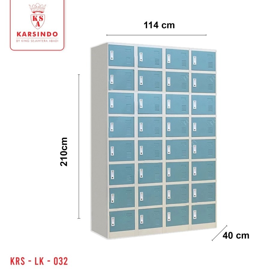 Locker Besi 32 Pintu