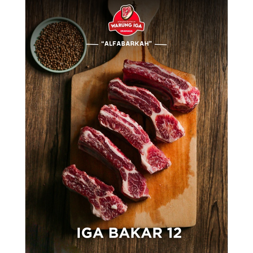 

(PREMIUM) Tulang Iga Sapi 12Cm Lokal Segar FRESH 1KG 1 KG 1000 gram (Konro / Iga Bakar, Sop Iga, Sup Jando, Pindang, Garang Asam)