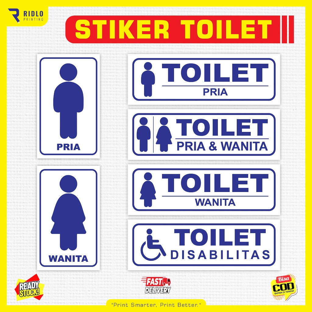 

STIKER TOILET | STIKER WC | STIKER TOILET PRIA | STIKER TOILET WANITA | STIKER TOILET DISABILITAS
