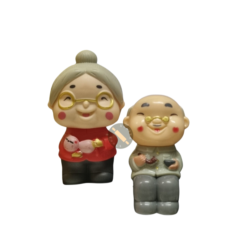 CAKE TOPPER KAKEK NENEK hiasan kue