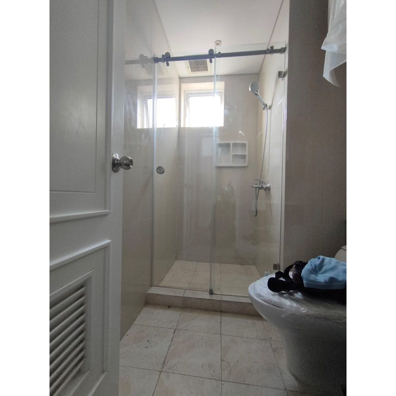 Kaca Shower Lurus Sliding ( Single Sliding )