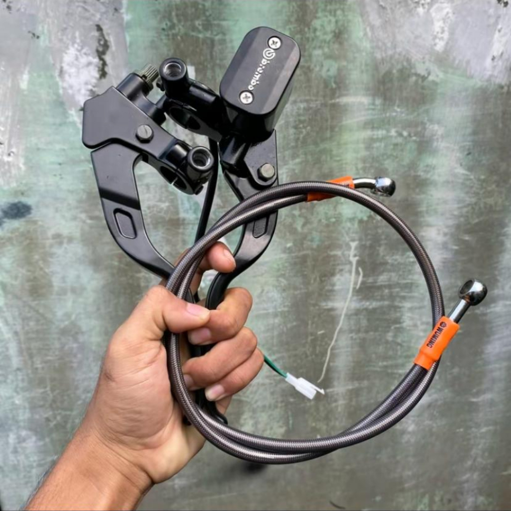 MASTER REM BRMBO KOTAK SET SELANG REM 90CM PNP FIZR JUPITER MIO RX KING UNIVERSAL SEGALA JENIS MOTOR
