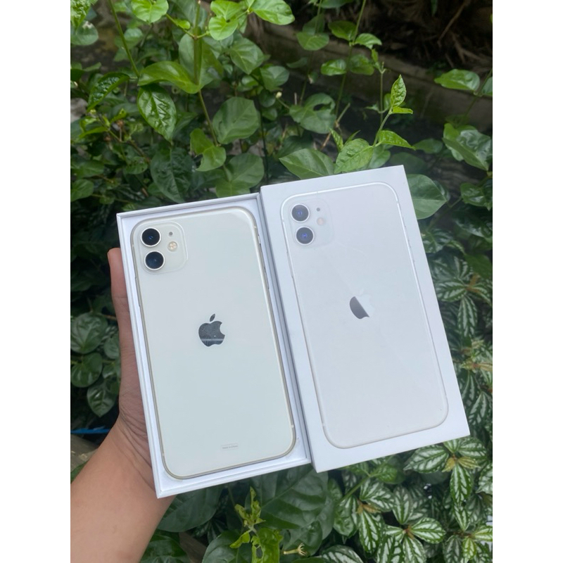 iphone 11 64gb white second ibox garansi on