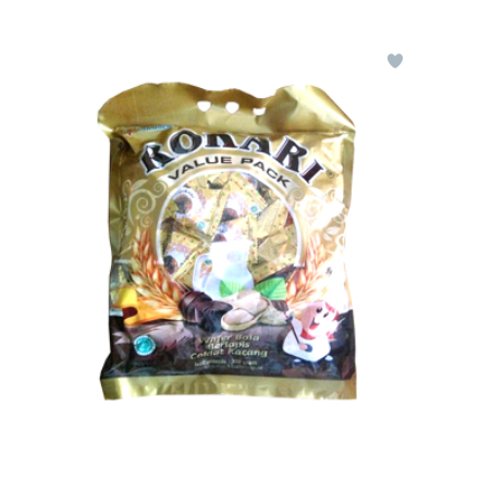 

ROKARI WAFER BOLA COKLAT KACANG BAG 350g