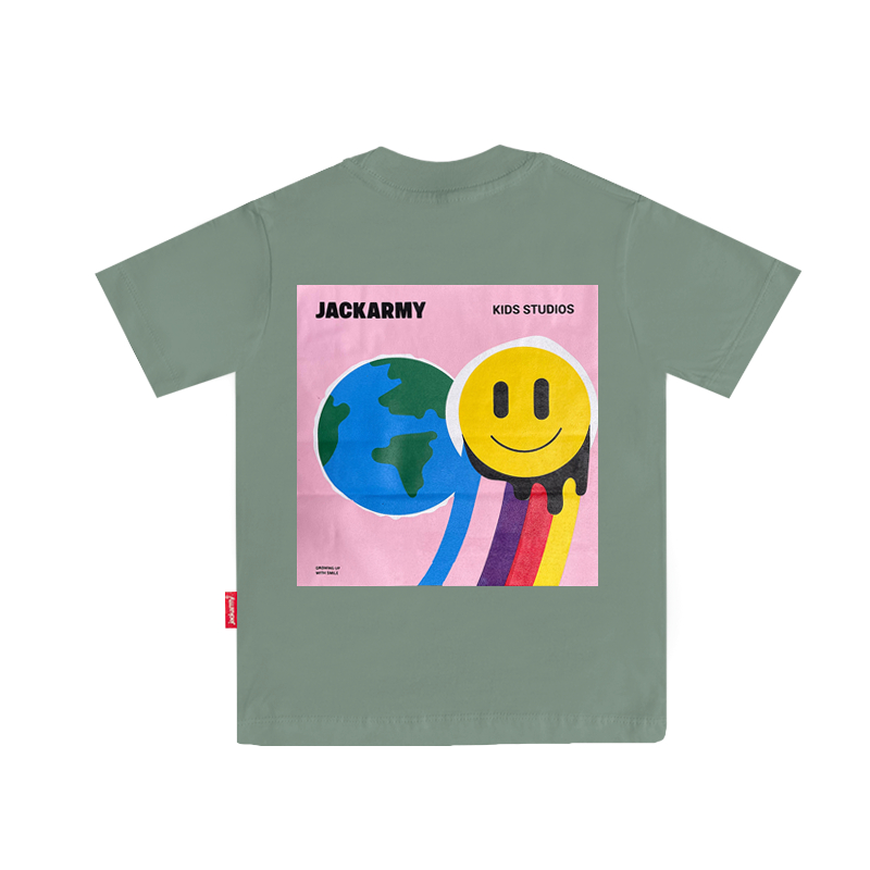 Jackarmy Kids - Tshirt Smile Rain Cott 24s