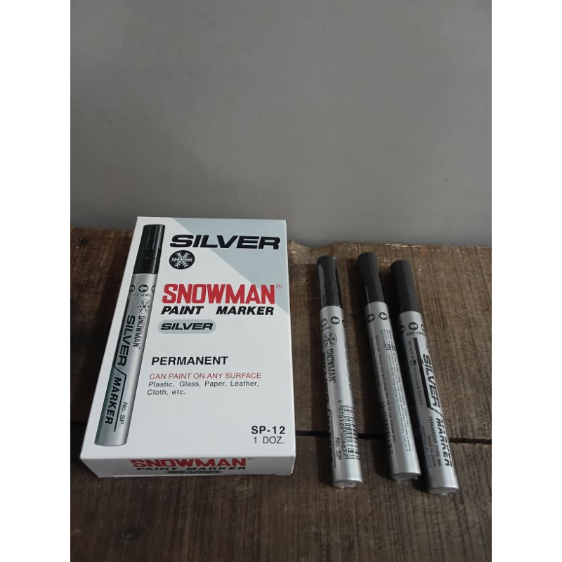 

Spidol Snowman Permanen Silver Perak