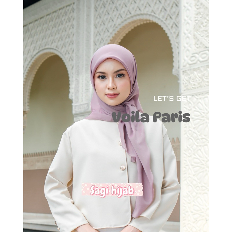 sagi hijab - voal paris | jibab segiempat voal paris premium | hijab bahan voal segi empat