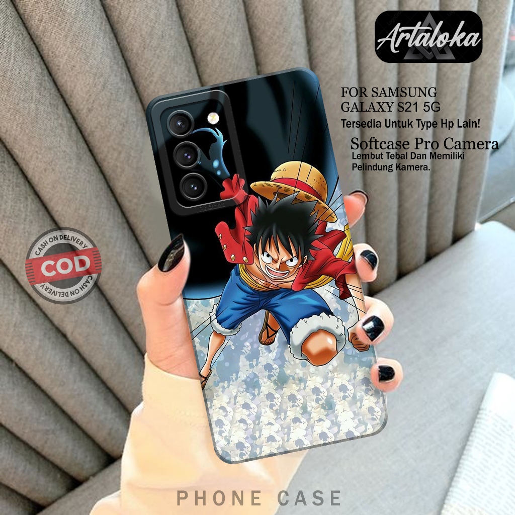 Case Hp Samsung Galaxy S21 5G Fashion Case Anime Case Samsung Galaxy S21 5G Silikon TPU Pro Camera C